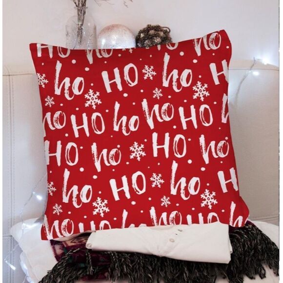 Ho Ho Ho Pillow Cover - Picture 3 of 3